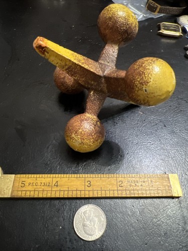 Large Heavy Vintage Vintage Jax Jacks Doorstop Paperweight Decor Metal Game