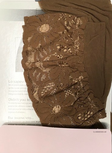 Medias sin tirantes con lycra elegante acabado de encaje de silicona 20 DEN Omsa nuevas - Imagen 6 de 17