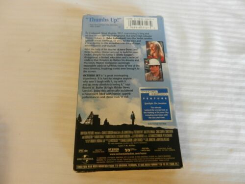 October Sky (VHS, 2000) Special Edition, Larra Dern, Jake Gyllenhaal - Picture 2 of 3