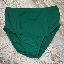 VTG Body Wrappers 100 Girl's Size 12-14 L Kelly GREEN Athletic Dance Briefs
