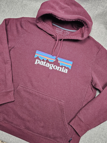 Patagonia Hoodie Mens XL Maroon Uprisal Hoody Sweatshirt Pullover P-6 Logo