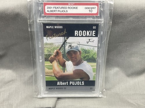 2001 JUST MINORS BLACK ALBERT PUJOLS #AP1 10 GEM MINT - Picture 5 of 5