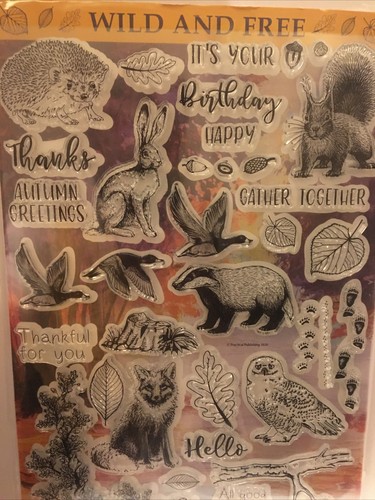 Wild And Free 36pc Stamp Animals For Scrap Book