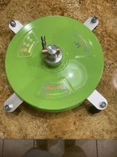 14" Pressure Washer Surface Cleaner with 4 Wheels - Coated Green Stainless St...