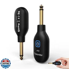 INGPARTNER A12 Wireless Guitar System 2.4GHz 2 Modes, Thumb-Size, Rechargeabl