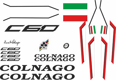 Adhésifs / Stickers Pour Cadre De Vélo Colnago C60 - Neufs