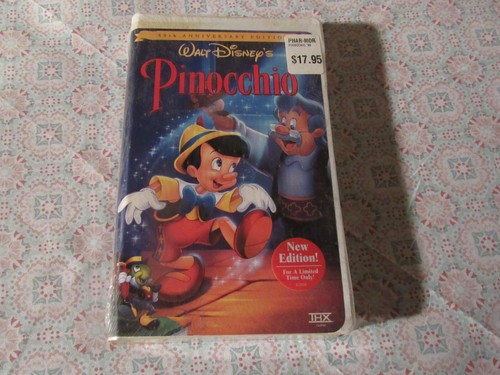 VHS   Disney   Pinocchio     New  Sealed - Picture 1 of 2