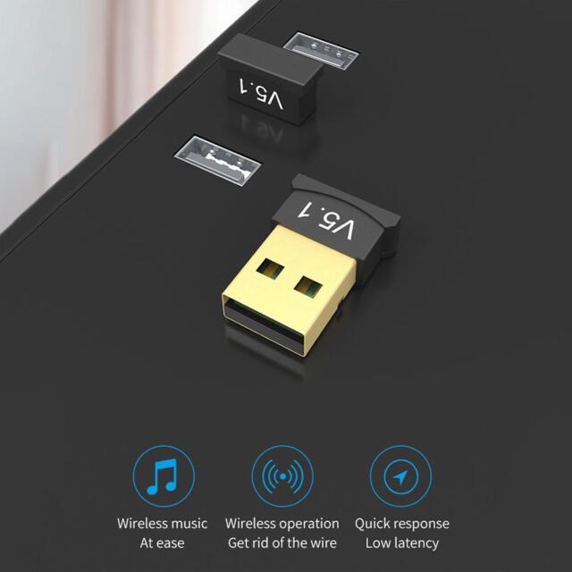 USB 2.0 Wireless Bluetooth 5.1Adapter Dongle Sender NEU für PC Empfänger F4H1