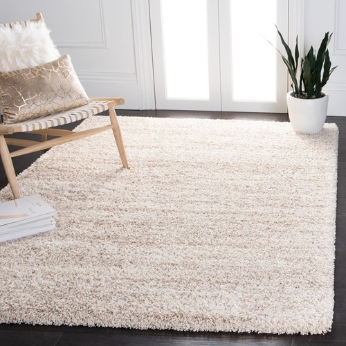 SAFAVIEH Hudson Shag Collection SGH295C Ivory / Beige Rug - Picture 1 of 18