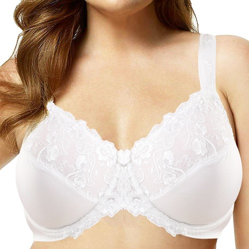 Plus Size Bra Unlined Minimizer Women Underwear Underwire Sexy Big Size 32-52B-F - Picture 20 of 28