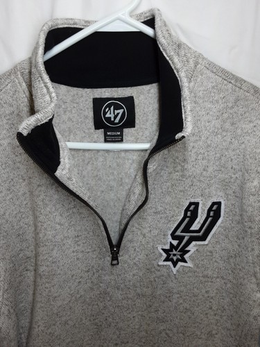 San Antonio Spurs Pullover Fleece Jacket Men's Size Medium - E33 - Picture 2 of 4