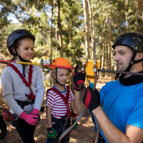 Poulie descalade tyrolienne chariot équipement mode aire de jeux kit slackline enfant