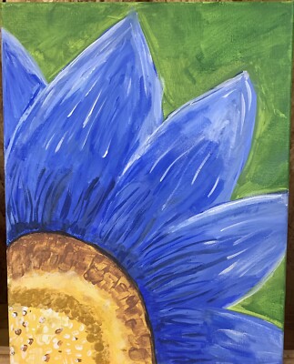 【F15号】good blue(FRANCOIS) oil painting Unknown - All Blue, Abstract Oil Painting, Signed For Sale