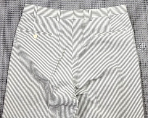 Vtg 60s 70s BROOKS BROTHERS Mens Gray Stripe Pants 34x30 Seersucker USA Union - Picture 6 of 15