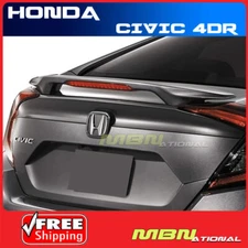 Painted Trunk Spoiler For 16-19 Honda Civic Sedan NH797M MODERN STEEL METALLIC
