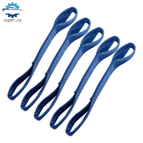 4 PCS Load Restraint Car Carrying Strap With Loops Wheel Strap Towing 0.45M - Picture 4 of 10