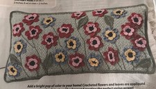 CROCHET Flower Blossoms Pillow PATTERN