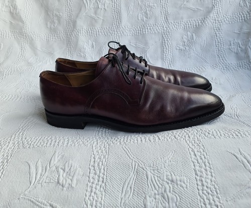 Bally Scribe Switzerland Mens Burgundy Leather Dress Shoes. Size UK 9E/US 10D. - Picture 2 of 19