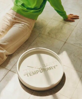 Virgil Abloh IKEA MARKERAD TEMPORARY Wall Clock OFF-WHITE White