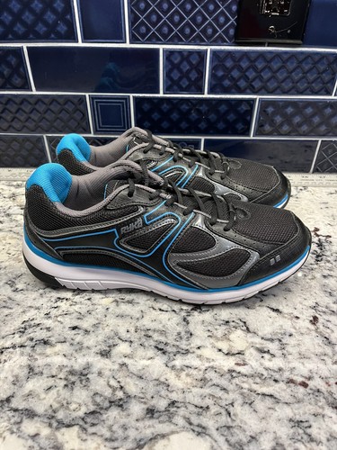 Ryka Prevail Black/Blue Leather Mesh Sneakers Running Shoes Womens Size 9 M - Picture 2 of 7