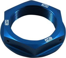 Works Connection Blue Anodized Aluminum Steering Stem Nut (24-300)