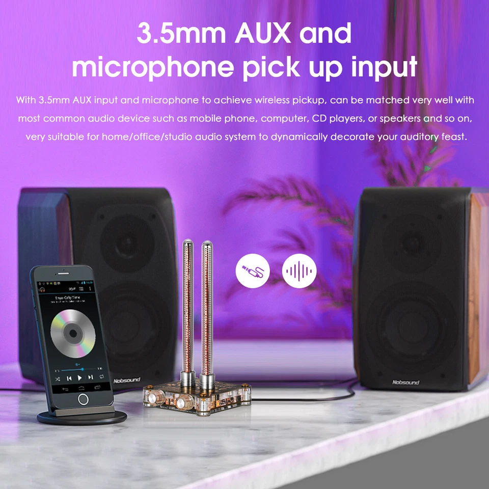 Douk Audio VU9 MIC/LINE Pixie Tube fonometro analizzatore musicale spettro - Immagine 4 di 4