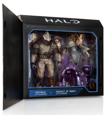 Tartarus and Prophet of Mercy 2 Pack Jazwares 1/18 NEW World of halo Vault