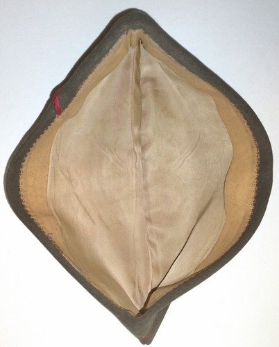 World War II 1930s Artillery Officer's Winter Garrison Hat WWII Overseas Cap WW2 - Picture 7 of 7
