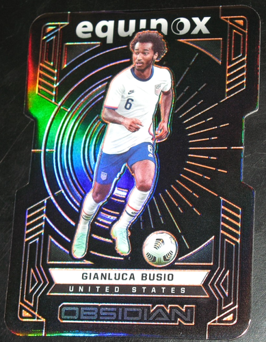 2021-22 Obsidian Gianluca Busio Equinox ORANGE Etch # 05/30 USA 2022