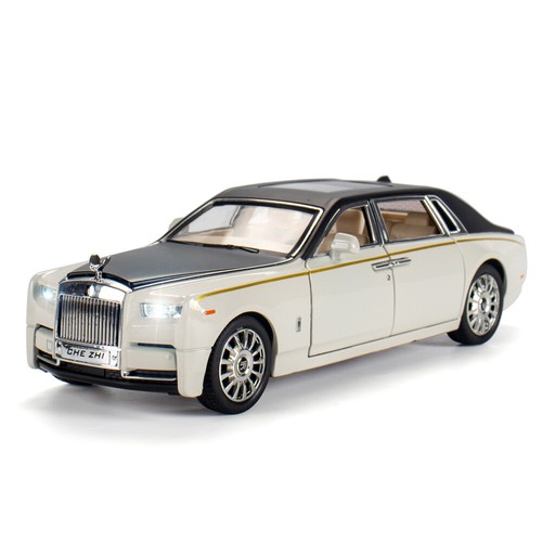 1:24 Rolls-Royce Phantom Alloy Die-cast Modelo de coche Toy Sound & Light Kids Gift - Imagen 8 de 16