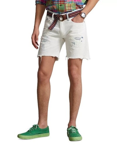 POLO RALPH LAUREN Men's 7.5-Inch Sullivan Slim Denim Shorts Size 32 - Picture 2 of 6