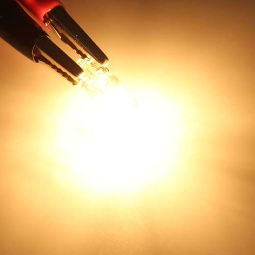 10Pcs Yellow T10 501 Wedge Car Interior Sides Light Dashboard Gauge Bulb Set - Imagen 2 de 8