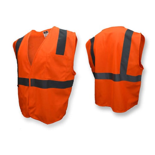 Chaleco de seguridad sólido Radians SV2OS clase económica 2, naranja alto viz - Imagen 3 de 4