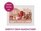 Riolis Counted Cross Stitch Kit 1874 Coffee Time - Lovely Coffee Kitchen Set