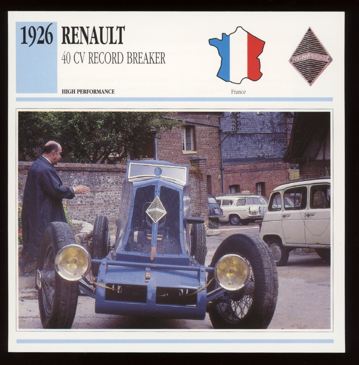 自動車 Renault 40CV des Records 1926 The 1926 Renault 40CV Broke Speed Records with Brute Force