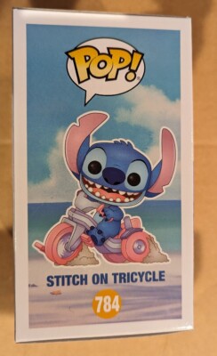 Funko POP! Stitch on Tricycle (Funko Exclusive) #784 w Soft