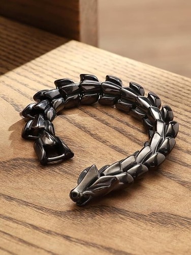 Dragon Fashion Metal Curb Cuban Chain Wristband Bracelet Women Men - Picture 11 of 12