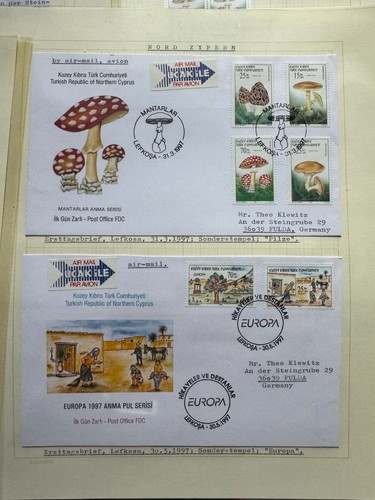 Nord Zypern 1996 / 1997 - Top Sammlung mit Briefmarken und 24 seltenen Belegen - Picture 3 of 18