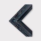11 X 14 In Stock-Traditional compo XL ornate corners wood, distressed BLACK