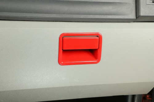 Red Co-Pilot Storage Box Switch Button Panel Cover Trim For Dodge Nitro 2007-12 - Picture 6 of 11