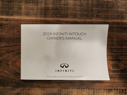 NEW 2019 Infiniti Q70 Qx80 Intouch Owner's Manual - Picture 2 of 4
