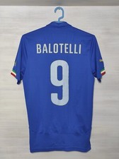  9 BALOTELLI ITALY NATIONAL TEAM 2014-15 HOME SHIRT PUMA 744288 SOCCER SIZE S