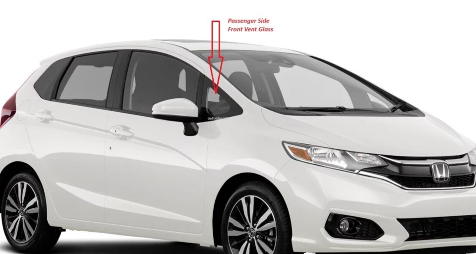 Fits 2015-2020 Honda Fit Hatchback Passenger Side Right Front VENT Glass Window - Изображение 2 из 3