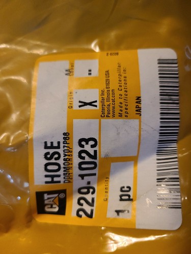 Genuine NOS OEM Cat 229-1023 Coolant Hose Caterpillar Water 2291023 - Picture 2 of 3