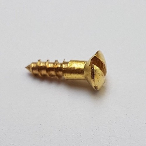 Solid Brass Countersunk Screw Slotted Raised Head Wood Screws - Various Sizes - Picture 6 of 19