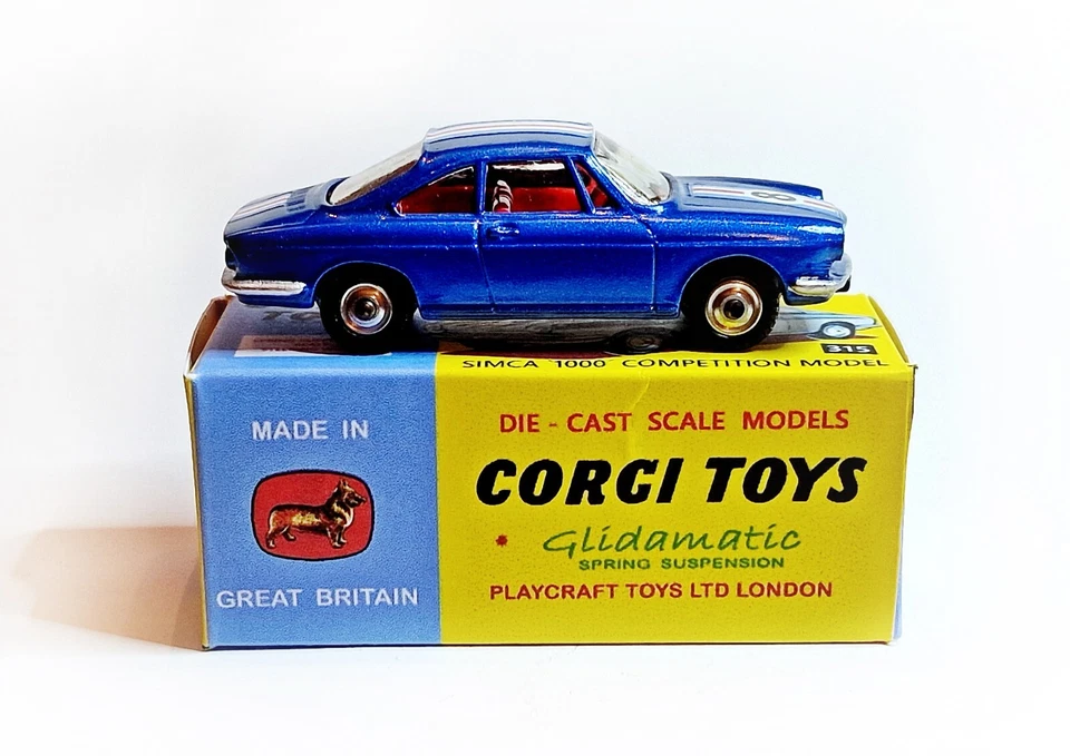 Corgi Toys Nr. 315 Simca 1000 Competition - inklusive Repro Box - Bild 3 von 4