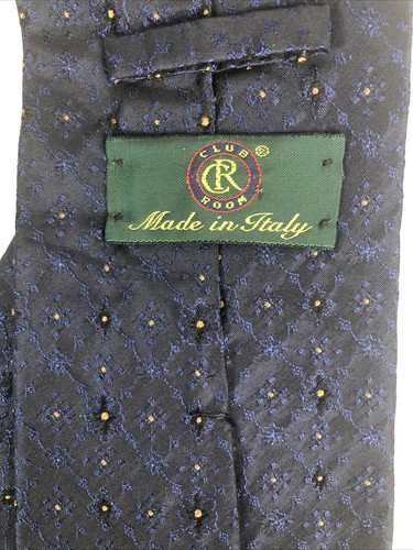 Club Room Mens Necktie Tie Blue Made In Italy Silk - Bild 6 von 7