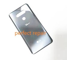 Original Glass Battery Back Door Cover Housing Panel For LGV40 ThinQ Aurora GRAY