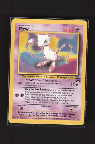 Mew 8 WOTC Black Star Promo Vintage Pokemon Card - Picture 4 of 19