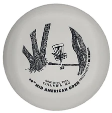 Discraft ESP BUZZZ 178g White w Black top stamp Silver bottom foil